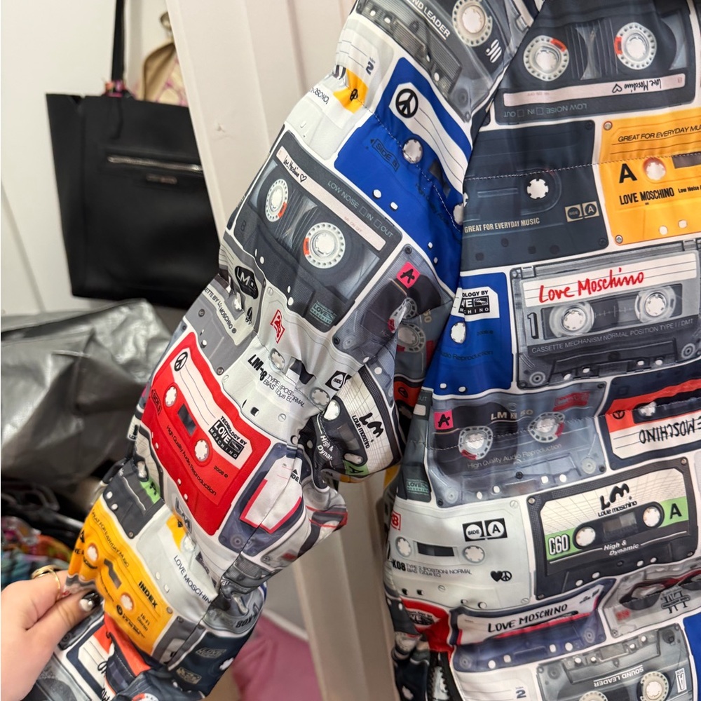 Love Moschino Cassette Print Jacket - Picture 2 of 5